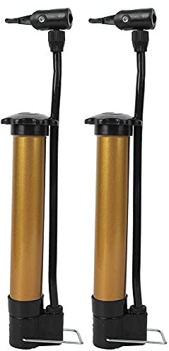 Ballpumpe, Fahrradpumpe, 2 Stück, Metall, Tragbarer Basketball-Inflator, Mini-Luftpumpe, Ballpumpe für Sportbälle mit Aufblasnadel für Kleine Fahrräder, Bälle, Fußball,