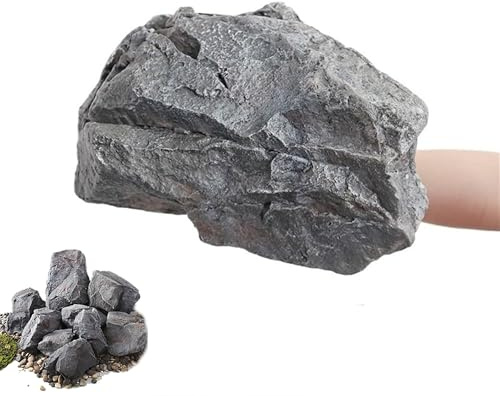 Findlinge steine für garten, Kunstfelsen für den Außenbereich, Landschaftsfelsen mit realistischer natürlicher Textur, solide künstliche Felsen aus PU-Schaum, für die Landschaftsgestaltung Rasen(35*27