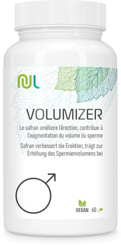 Volumizer - 60 Gélules Végétales - Complexe Homme avec Sélénium, Zinc, Safran et Plantes Naturelles - Soutien Vitalité et Bien-Être Masculin - Sans Gluten - Fabriqué en France - Nutri Life