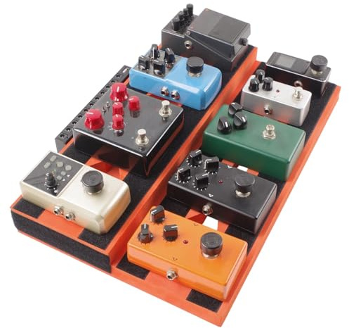 Bass -Pedalboard, Powered Pedal Board Nicht-Schlupf-Mono-Pedalboard | Leichte Gitarrenvorräte, Musikinstrumentenzubehör für Zuhause, Schule, Reisen
