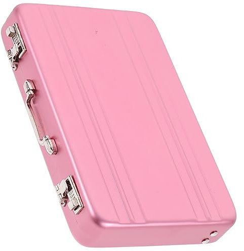 Veemoon Mini Visitenkartenetui Metallkarte Box Tragbarer Kartenorganizer Für Businesskarten Clamshell Design Für Einfachen Zugriff Hohe Kapazität Und Sichere Aufbewahrung