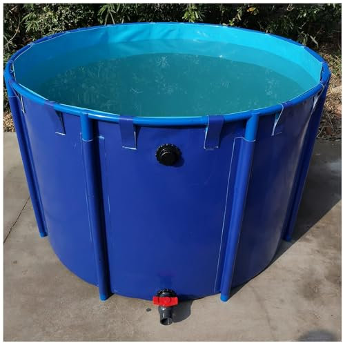 300cm*60cm,Pool Über Dem Boden, Leinwand, Fischteich, Kreisförmiger Verdickungspool, Gürtelrahmen für Koiteichkultur, Landwirtschaftliche Bewässerung, Wasserspeichertank