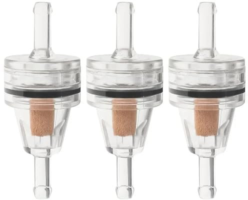 Filtre à huile Filtre à air Filtre à essence universel en cuivre pour moto, élément filtrant pour carburant de voiture et moto(3pcs)