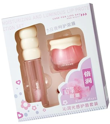 Masque À Lèvres Hydratant Avec Gloss Soin Repulpant Pour Sèches Hydratant En Profondeur Et Réparateur Utilisation De Jour De Nuit Soin Des Ensemble Jour Nuit