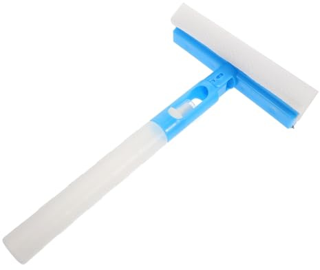 ZUNOXAZ Spazzola per Pulizia Vetri Spruzzatore Integrato, Tergivetro Leggero in Plastico che Rimuove senza Striature, la Pulizia di Finestre e Vetri Auto