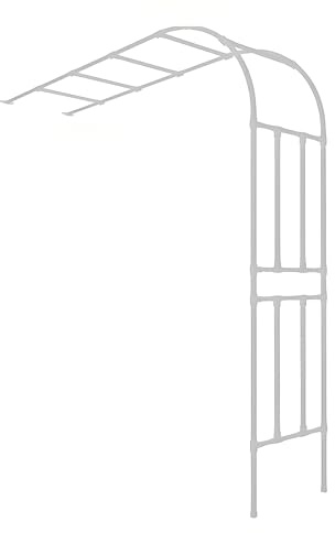 Cadre d'arche de jardin en métal demi-arche treillis pour mariage en plein air 1 pièce 1,2 m x 2 m pergola de jardin pour plantes grimpantes et roses 40 cm de large blanc décoration extérieure