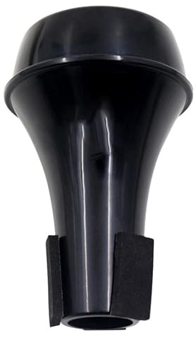Abs Black Mini Trumpet Practice Mute, for Beginners | Portable One Piece Design, Easy Disassembly, Softens Sound, Suitable for Outdoor Practice and Use