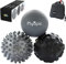 Plyopic Balles de Massage – Lot de 3 Boules Haute Densité (Fermes) pour le Relâchement Myofascial, Fasciite Plantaire, Mobilité et l‘Automassage des Trigger Points: Dos, Nuque, Jambs, Pied etc