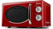 Girmi FM21 Forno Microonde Combinato, Vintage Design, 20 Litri, 700+800W, Cottura combinata, Funzione scongelamento, Timer 30 minuti, Rosso
