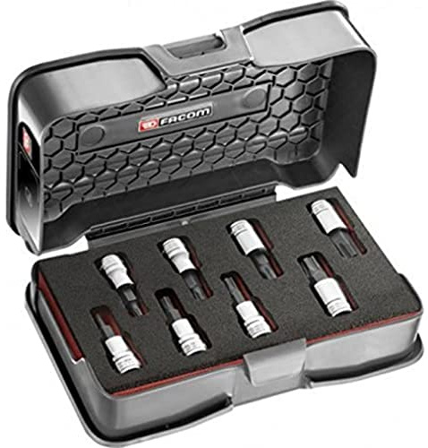 FACOM Coffret de 8 Embouts OGV GRIP 6 Pans 3/8 - Grande Précision - JTM.J8MGRPPB
