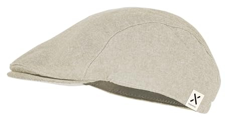 maximo Cotton Kids Flatcap Schirmmütze Schiebermütze Baumwollcap Sommercap Kinder - mit Schirm Sommer Frühling-Sommer - 49 cm Hellbeige