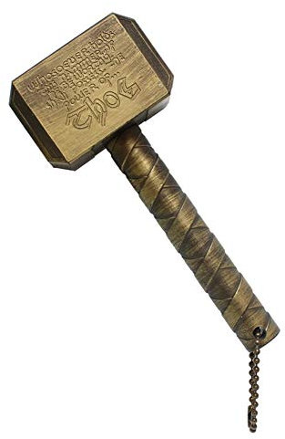 Thor's Hammer Refrigerator Decoration Refrigerator Magnet Bottle Opener Creative Decoration Exquisite Decorations Hammer Pendant Key Pendant (Gold)