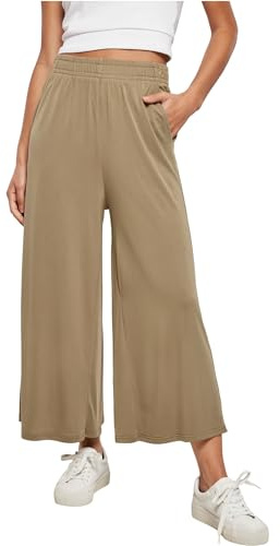 Urban Classics Femme Culotte en Modal pour Femme Pantalons, Kaki, M EU
