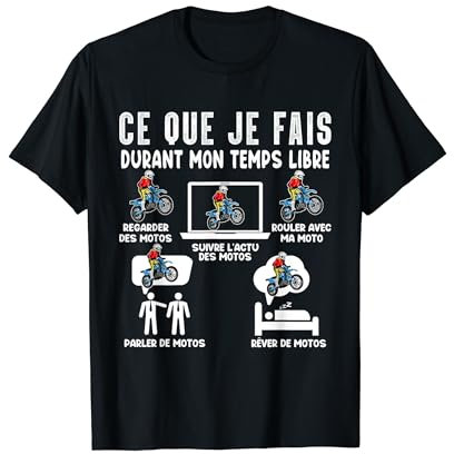 Motocross Motard Fan de Moto Cross Pour Motard Cross Humour T-Shirt