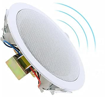 YASTA Cassa da incasso 15W con molle altoparlante tondo soffitto filodiffusione P501