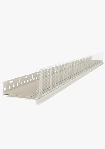 5x PVC-Sockelprofil Vario Sockelschiene 10 m Starterleiste Fassade Dämmung WDVS (140-180 mm)