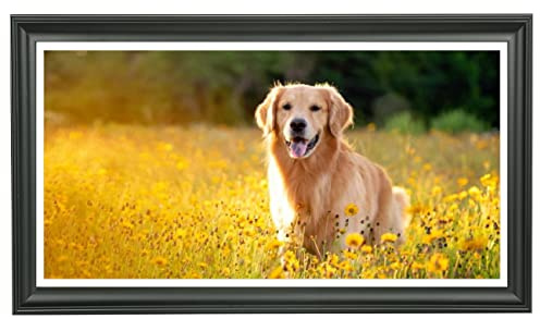 LTYHHK 12x23 Panoramic Picture Frames Solid Wood 11x22 Newspaper Frame ,Displays Picture11x22 with Mat or 12x23 Inch without Mat, Poster Frame 12x23 Photo Frames Family Wall 11x22 Picture Frame Black