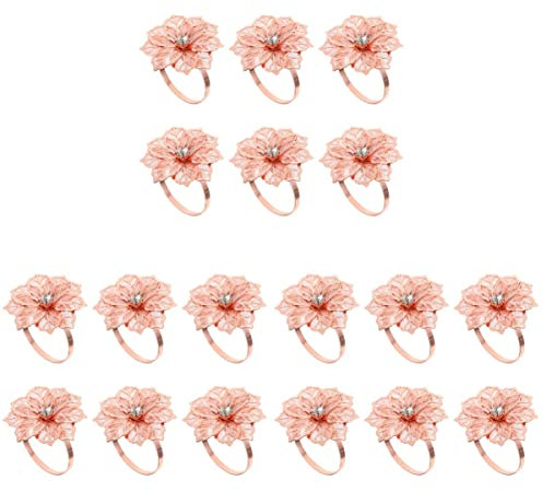 Garneck 18stücke Teiliges Dekorative Serviettenringe Blumenform Für Hochzeiten Partys Und Festliche Anlässe Langlebig Und Gestaltet