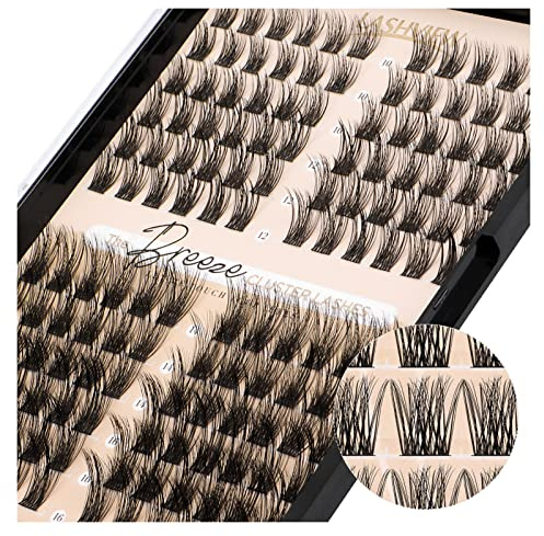 Lashview 144 rímel de racimo bricolaje rímel de racimo cinta ultradelgada de racimo personal reutilizable de gran capacidad, suave (volumen, C - 10-16mix)