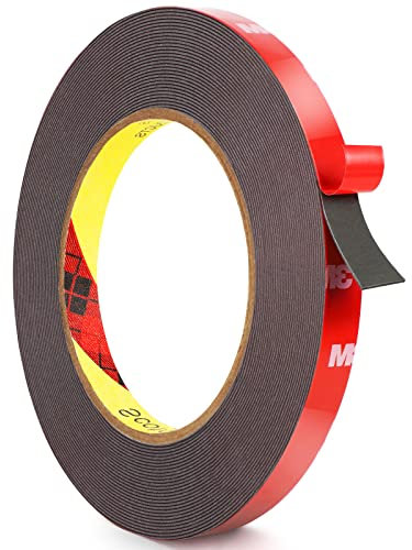 Summerbrite Doppelseitiges Klebeband - 10m x 10mm, Montageband Extra Stark Wasserdichtes Montageklebeband klebestreifen für Wand und LED-Streifen, Auto, Hergestellt aus 3M VHB Klebeband