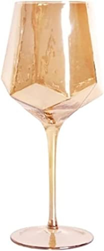 MORYEN Wine Glasses, Hammer Amber Champagne Goblet Glass mug