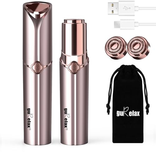 Gurelax, Bikini-Trimmer für Damen, 5-in-1, Nass- und Trockenrasierer, wiederaufladbarer Schamhaartrimmer, Gesichtshaarentfernung, Nasenhaartrimmer und Augenbrauentrimmer