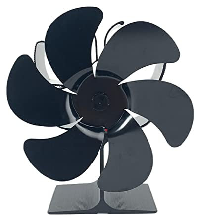 Domasvmd Ofenventilator, 6 wärmebetriebener Ventilator, leise, effizient, für Holzfreundlich, größere Räume, Holzofen, Gebläse, wärmebetrieben, elektrisch, 6 wärmebetriebener Holzofen