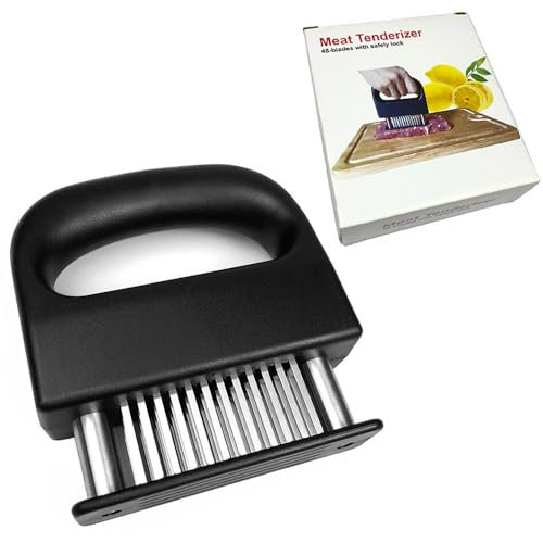 Meat Tenderizer Tool 48 Blade Meat Poultry Tenderizer Hand Held Meat Tenderizer Needle Tool for Beef Pork Chicken BBQ