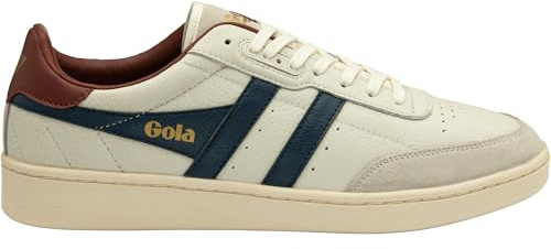 Gola, Contact Leather CMB261, Off White/Navy/Rust, 42 (Hombre)