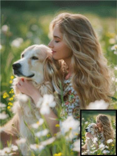 SHUIYAZI Personalisiertes Diamond Painting - Custom 5D DIY Eigenes Foto Selbst Gestalten Full Diamant Set für Erwachsene - Home Decor, 80x110cm CA-13