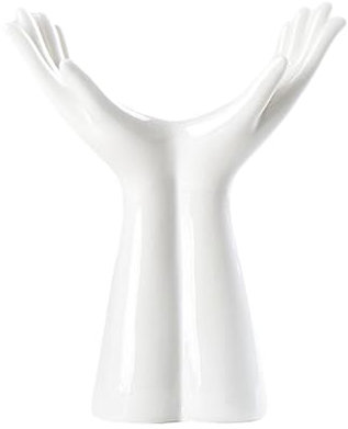 Human Hand Vase - Boho Flower Vase, Hand Shape Centerpiece | Home Art Hand Ceramic Vase with Tabletop Decor, Flower Desktop Hydroponic Flower Arrangement Vase for Living Room Decorative