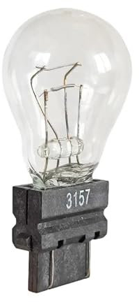 cyclingcolors 1x Lampadina 3157 12V P27/7W W2.5x16q 32/3CP S25q lampada lampadine luce stop tipo US auto cruscotto, trasparente