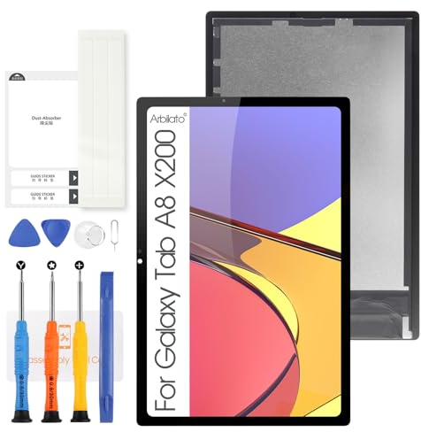 Schermo LCD per Samsung Galaxy Tab A8 10.5 2021 SM-X200 Screen Replacement | SM-X205,Digitalizzatore Display Pannello Assemblaggio, con strumenti di riparazione