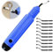 Sbavatori,Sbavatore Di Attrezzi,Tagliatori per Sbavatura,Sbavatore di Attrezzi Set Universale con 10 Pezzi Lame di Ricambio,360°Rotazione Sbavatura a Mano,Per legno,Plastica,Alluminio,Rame,Acciaio