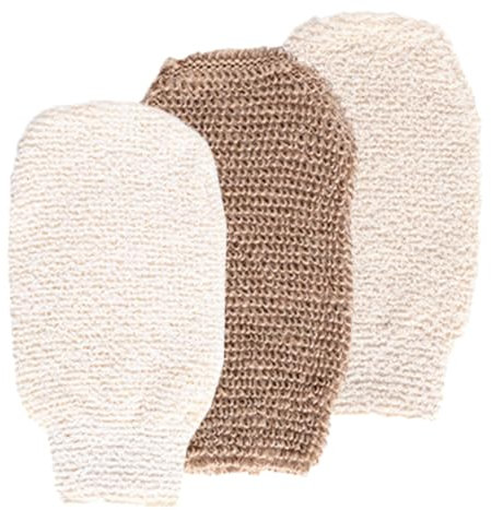 FRCOLOR 3stücke Peeling-handschuhe Für Körper Mit Reichlichem Schaum Zum Baden Und Peeling Geeignet Für Hauttypen Sanft