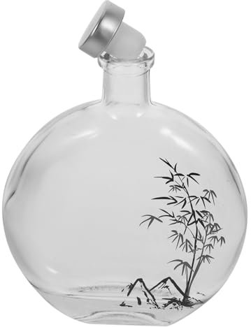 Cabilock Bouteille De Vin En Verre Compacte Petite Taille Transparente Réutilisable Hermétique Pour Boissons Alcoolisées Et Eau, Usage Portable Pour Fête Et Banquet