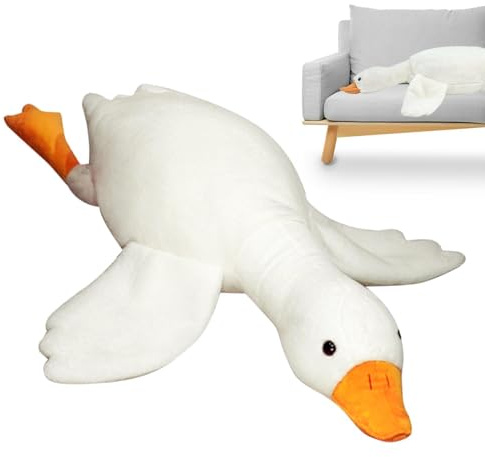 Cuscino In Peluche Con Anatra - Morbido Animale Di Peluche In Oca, Simpatico Peluche A Forma Di Cigno | Adorabile Bambola Di Peluche Abbracciante Per Bambini, Peluche Decorativo A Tema Animale Con Cus