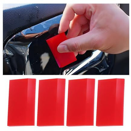 JNNJ 4 Pezzi Spatola Wrapping Pellicola Auto Raschietto Adesivi, Spatola Professionale Spatola Wrapping Pellicola Auto, Strumento Il Rivestimento Auto Raschietto Pellicola Privacy Dei Finestrini
