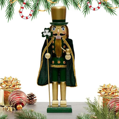 Soldado King Nutcracker - Adorno De Navidad De Madera De 15 Pulgadas De Alto | Decoración De Vacaciones Tradicional Para El Hogar, Fiestas Y Regalos - Figura De Cascanueces De Estilo Alemán Clásico