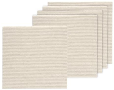 QUARKZMAN 5Pcs Piastrelle Autoadesive Per Moquette 30 x 30cm Quadrati Di Moquette Antiscivolo Fai Da Te Per Pavimento Camera Da Letto Soggiorno Cucina Sala Da Pranzo Beige