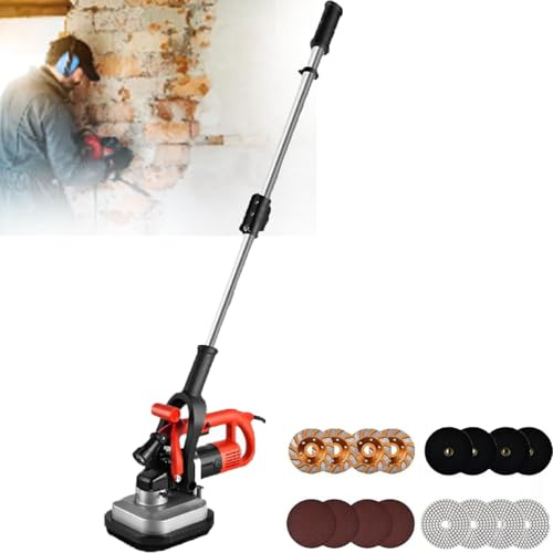 Electric Diamond Floor Grinding and Polishing Machine with Adjustable Speed and Tool Kit