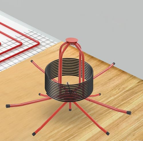 DSYOGX Bobina de tubo para calefacción por suelo radiante, 150 kg, capacidad de carga máxima para tubos de calefacción por suelo radiante, 500 m, longitud de tubo adecuada para tubos PEX, PERT, tubos