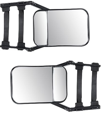 UKB4C Pair of Convex Caravan Extension Towing Mirrors fits Transit Van & Custom