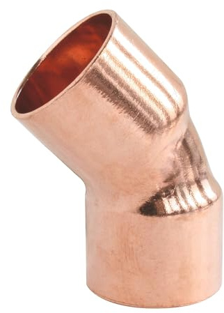 SOMATHERM FOR YOU, Coude cuivre à souder 45° double femelle pour tube Ø16 - Sachet de 2 pièces - Idéal pour raccordements plomberie eau chaude/froide - Raccord durable et fiable