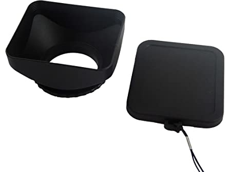 vhbw paraluce compatibile con Panasonic obiettivi con filettatura 46mm - nero