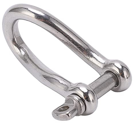 Edelstahl Twist Schäkel, Mini Boat Twisted Anchor Schäkel Hohe Härte 8mm Marine Grade Twist (M8) Rudern