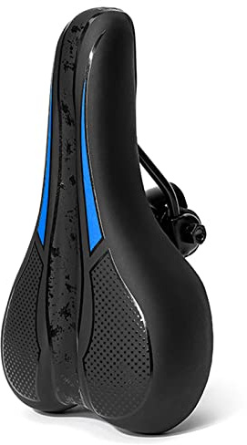 Fahrradsattel Gel Fahrrad Sattel MTB Sattel Bequemer Ergonomisch Fahrradsitz Tourensattel Herren Damen für BMX/Rennrad/Mountainbike/Dirt Bike Blau