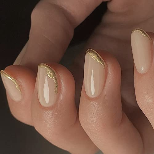 Vishine gel Nagellack Neutral 16ml Nude Beige Polieren Transparent Nail Soaking LED Nagellampe Jelly Polieren Nail Art 0.54oz M085, 1 Packung