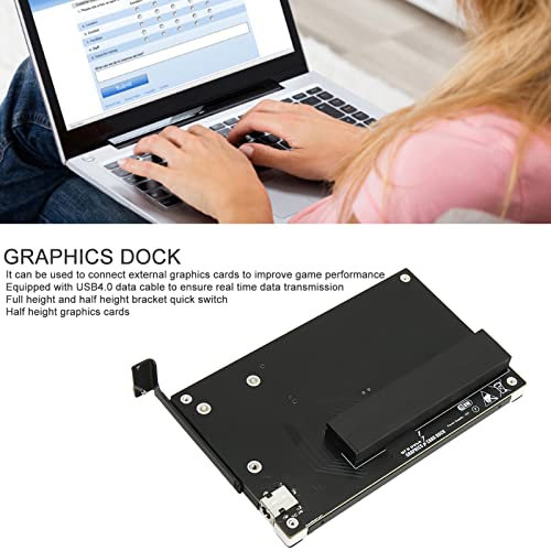 Docking Station Grafica con Staffe, Scheda Grafica Esterna Dock per Scheda Video Plug and Play per GPU Thunderbolt