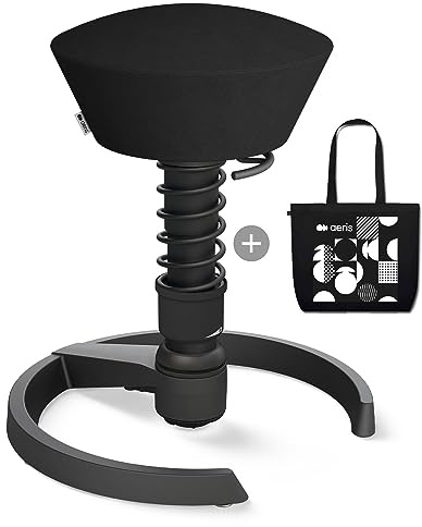 aeris Swopper – Ergonomischer Hocker – Bürohocker höhenverstellbar – Vielseitiger Sitzhocker für einen gesunden Rücken – Bürostuhl ohne Rollen, Feder Standard